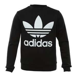 Adidas Fleece Crew Big Kids Style : Dh2705-BLACK/WHITE